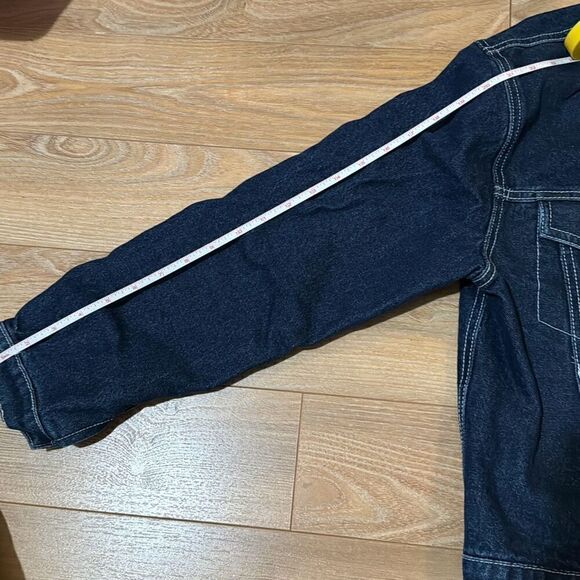 NWT Pacsun denim jacket one side Red quilted inside. original price $45 - Picture 8 of 8